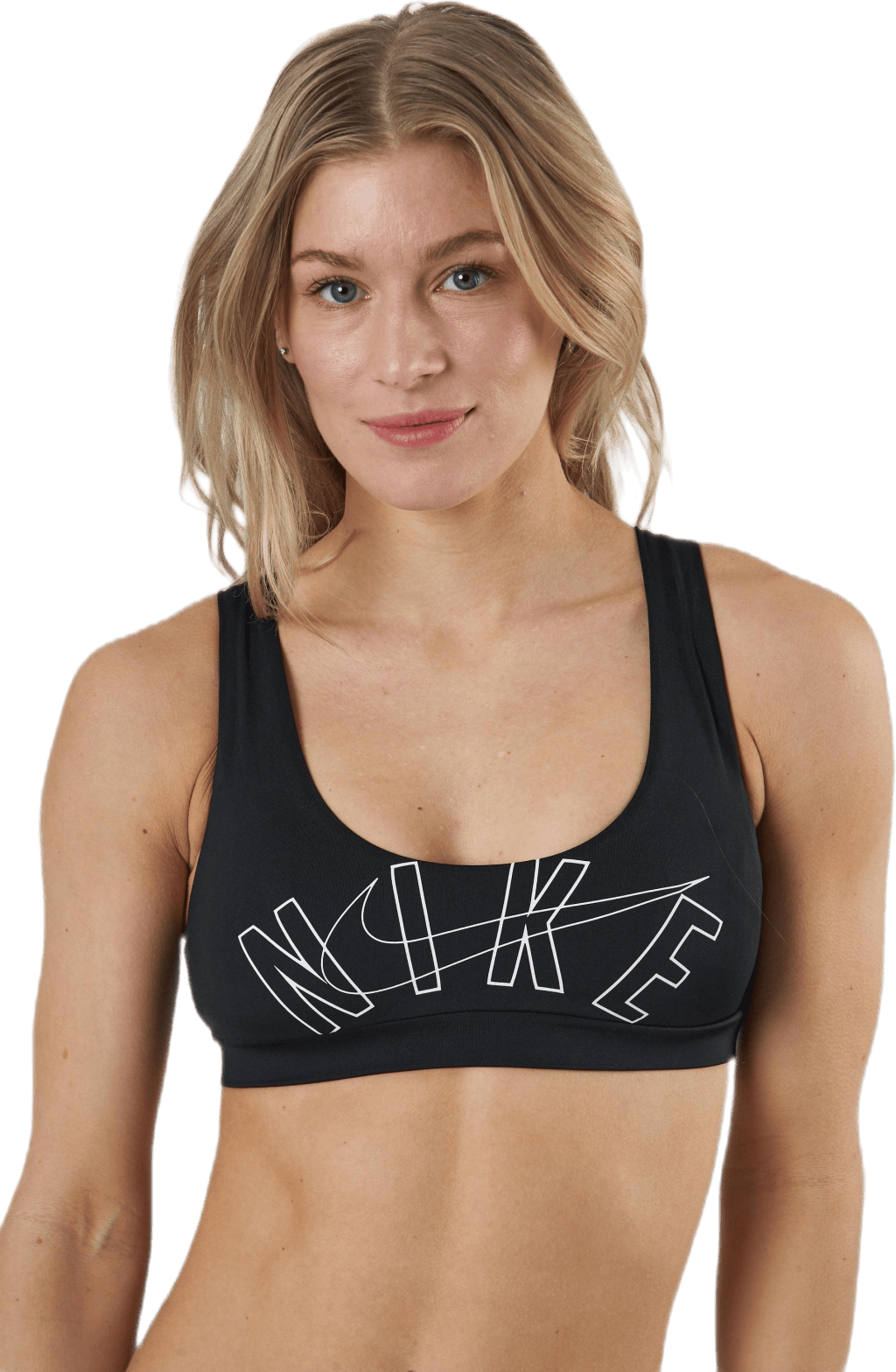 Scoop Neck Bikini Top Black, Female, Apparels, Swimwear, Swimming, Black, M