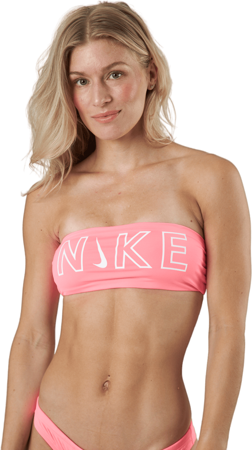 Bandeau Bikini Top Pink, Female, Apparels, Swimwear, Swimming, Pink, XL