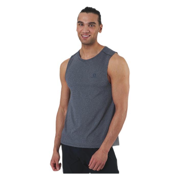 Agile Tank Blue, Male, Apparels, Tops, Running, Blue, XXL