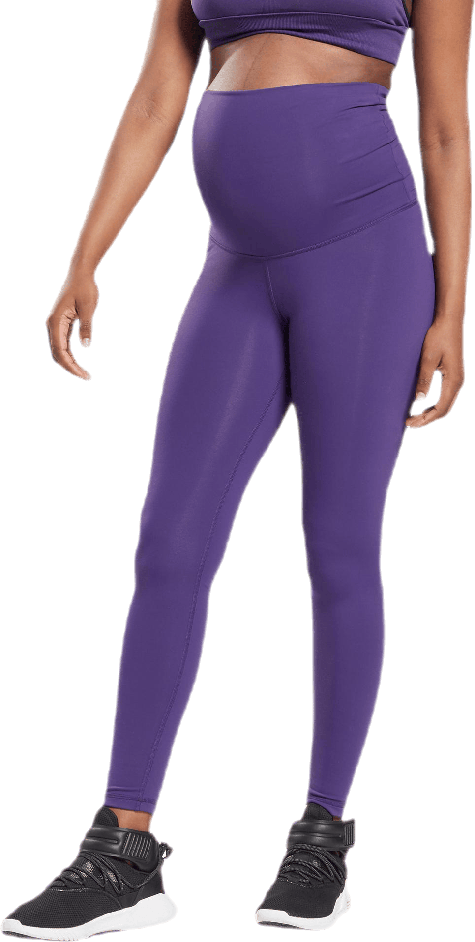 Lux 2.0 Maternity Tight Black, Female, Apparels, maternity, Workout, Purple, L