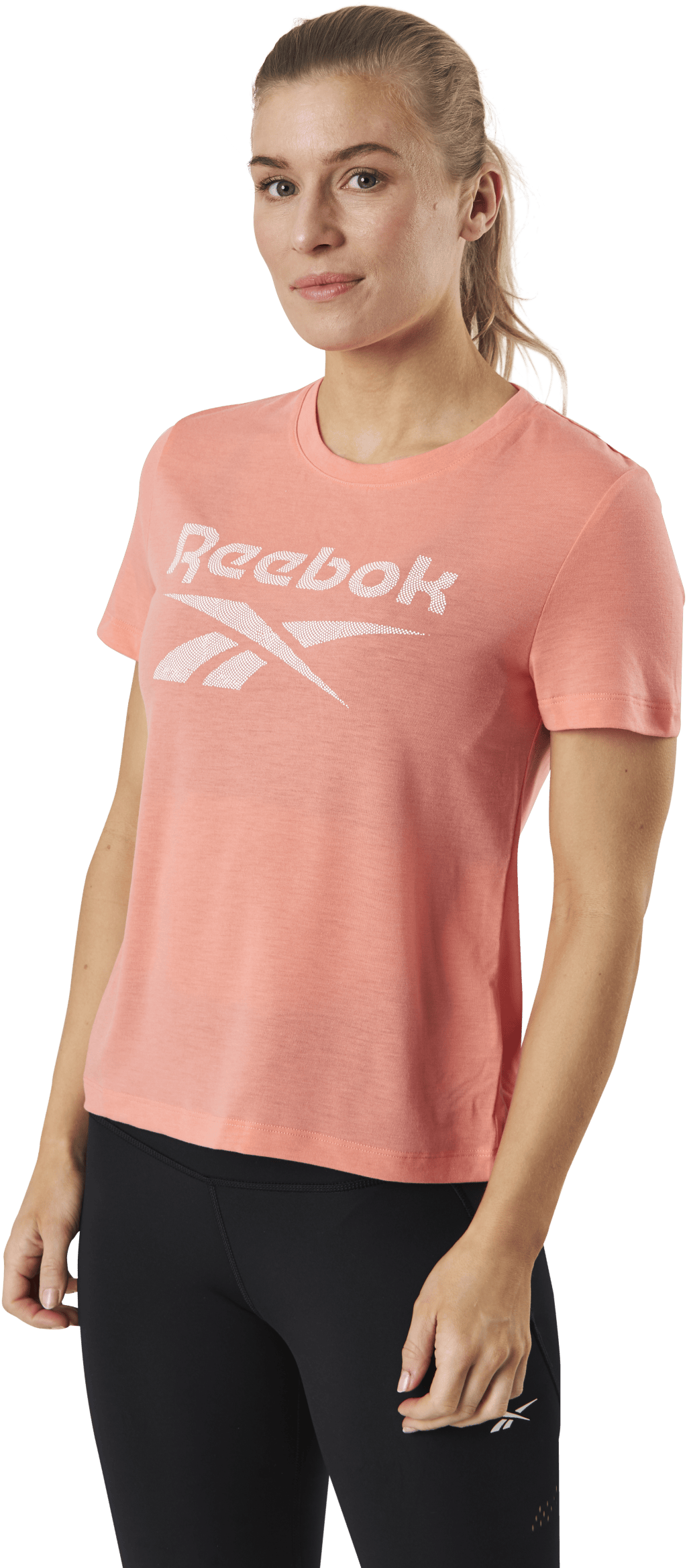 Wor Sup Slim Bl Tee Pink, Female, Apparels, T-shirt, Workout, Pink, XL