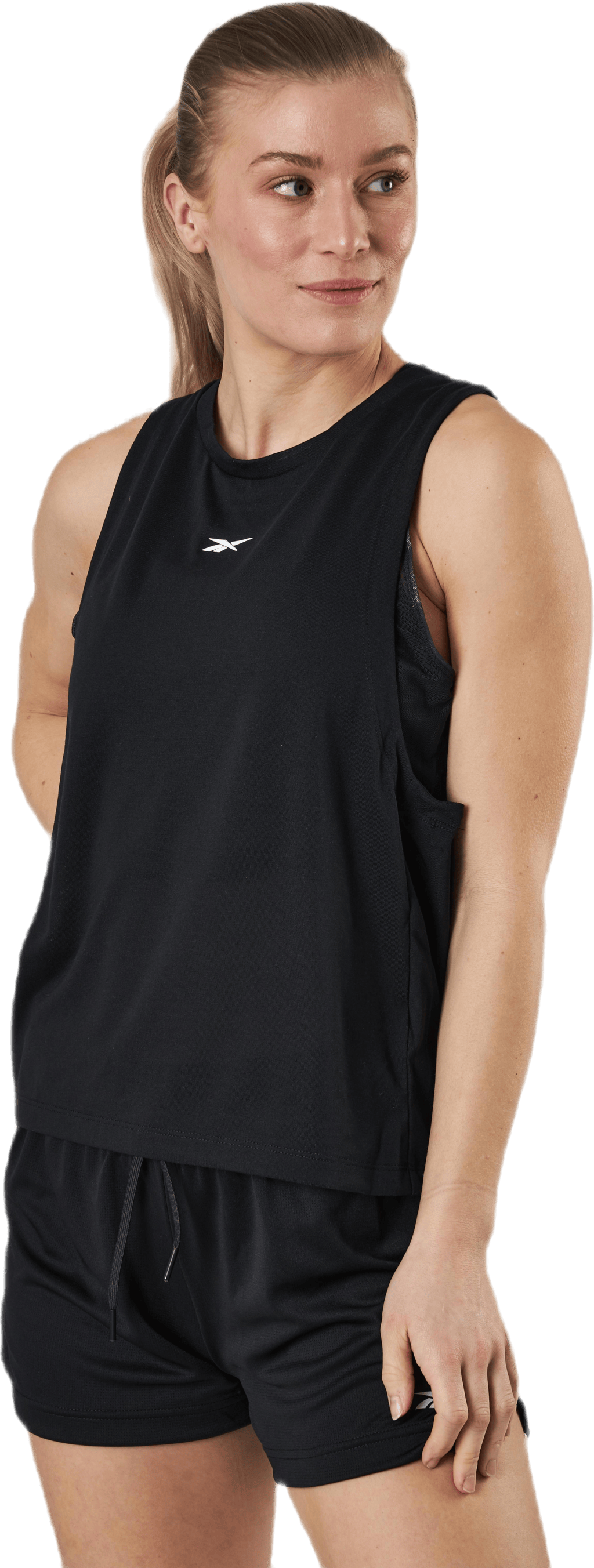 Ts Lightweight 2In1 Tank Black, Female, Apparels, T-shirt, Workout, Black, XL