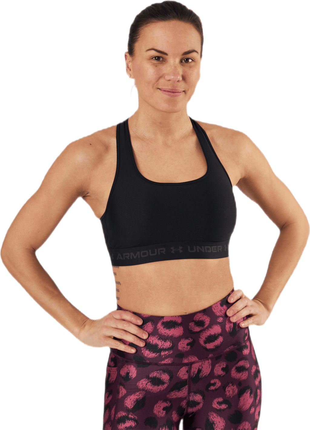 Crossback Mid Bra Black