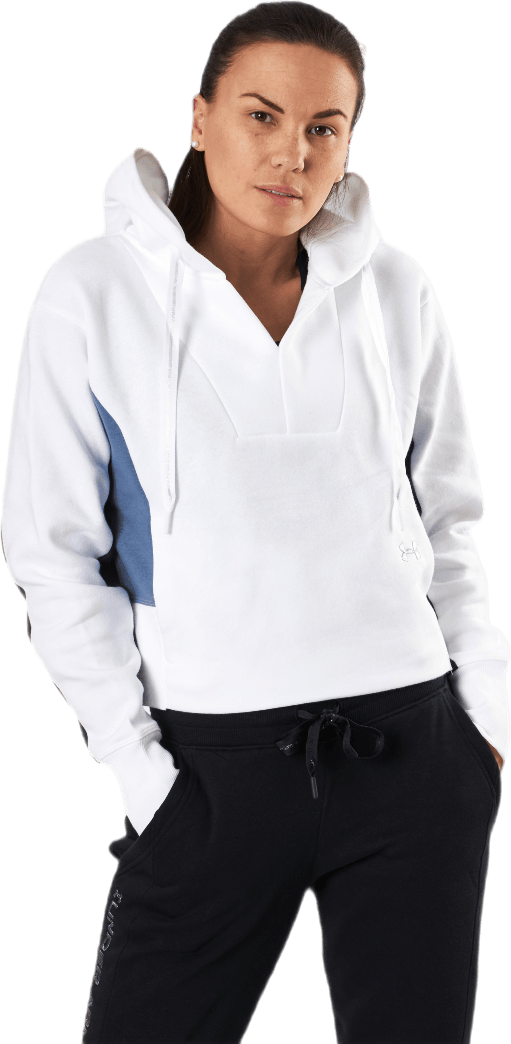 Rival Fleece EMB Hoodie White, Female, Apparels, Shirts, Workout, White, S