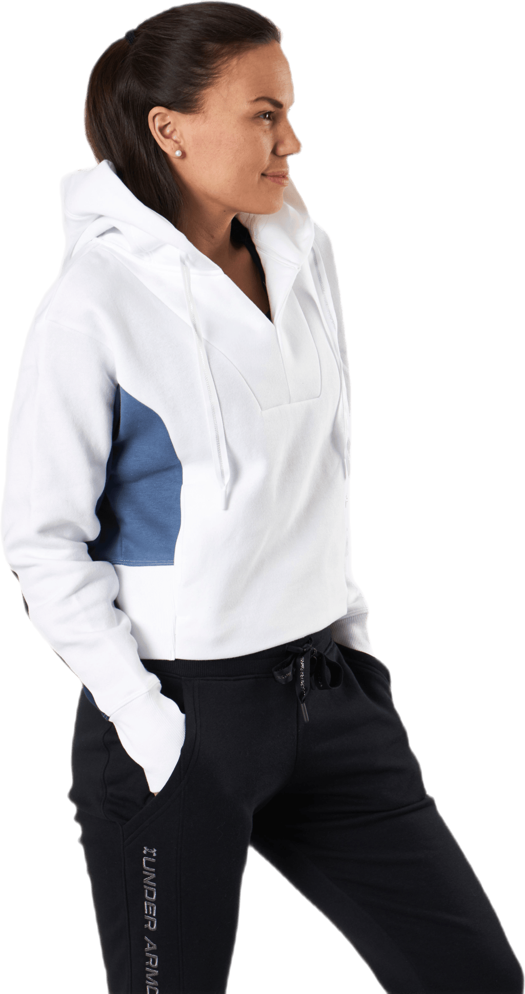 Rival Fleece EMB Hoodie White - Bild 2