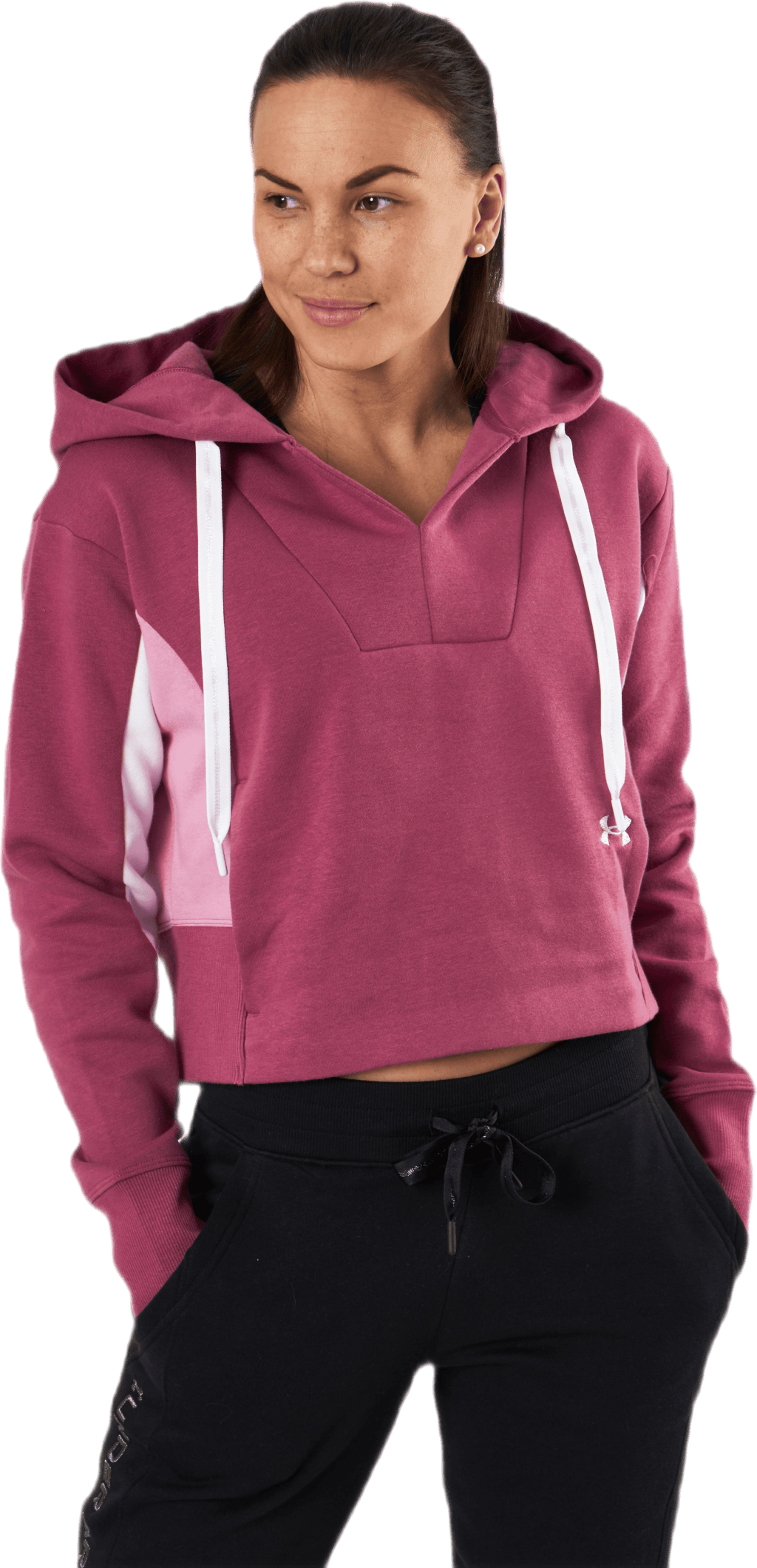 Rival Fleece EMB Hoodie Pink, Female, Apparels, Shirts, Workout, Pink, S
