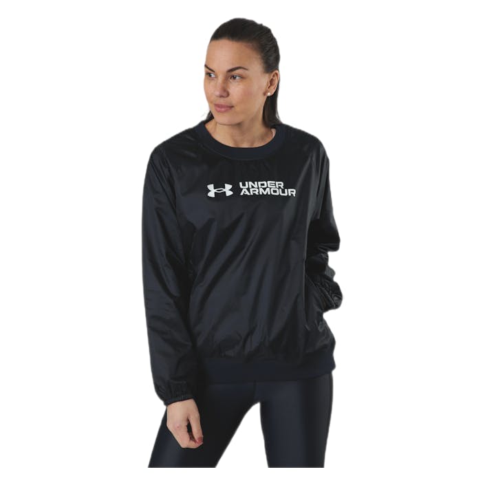 Recover Woven Shine Crew Black, Female, Apparels, Shirts, Workout, Black, M