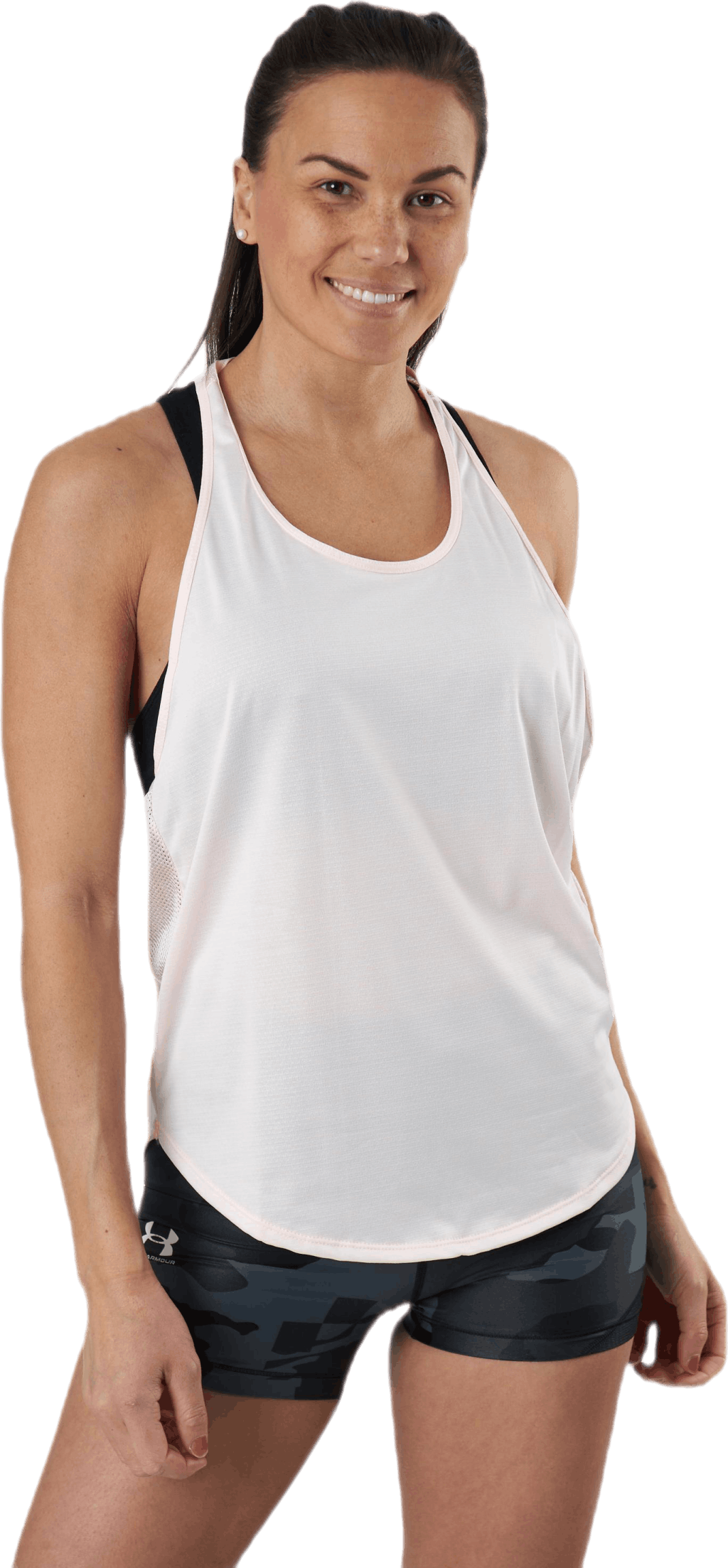 Tech Vent Tank Pink, Female, Apparels, Tops, Workout, Pink, L