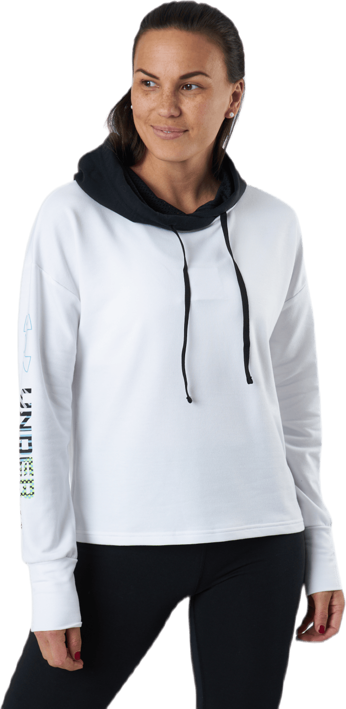 Rival Terry Geo Hoodie White, Female, Apparels, Shirts, Workout, White, XS