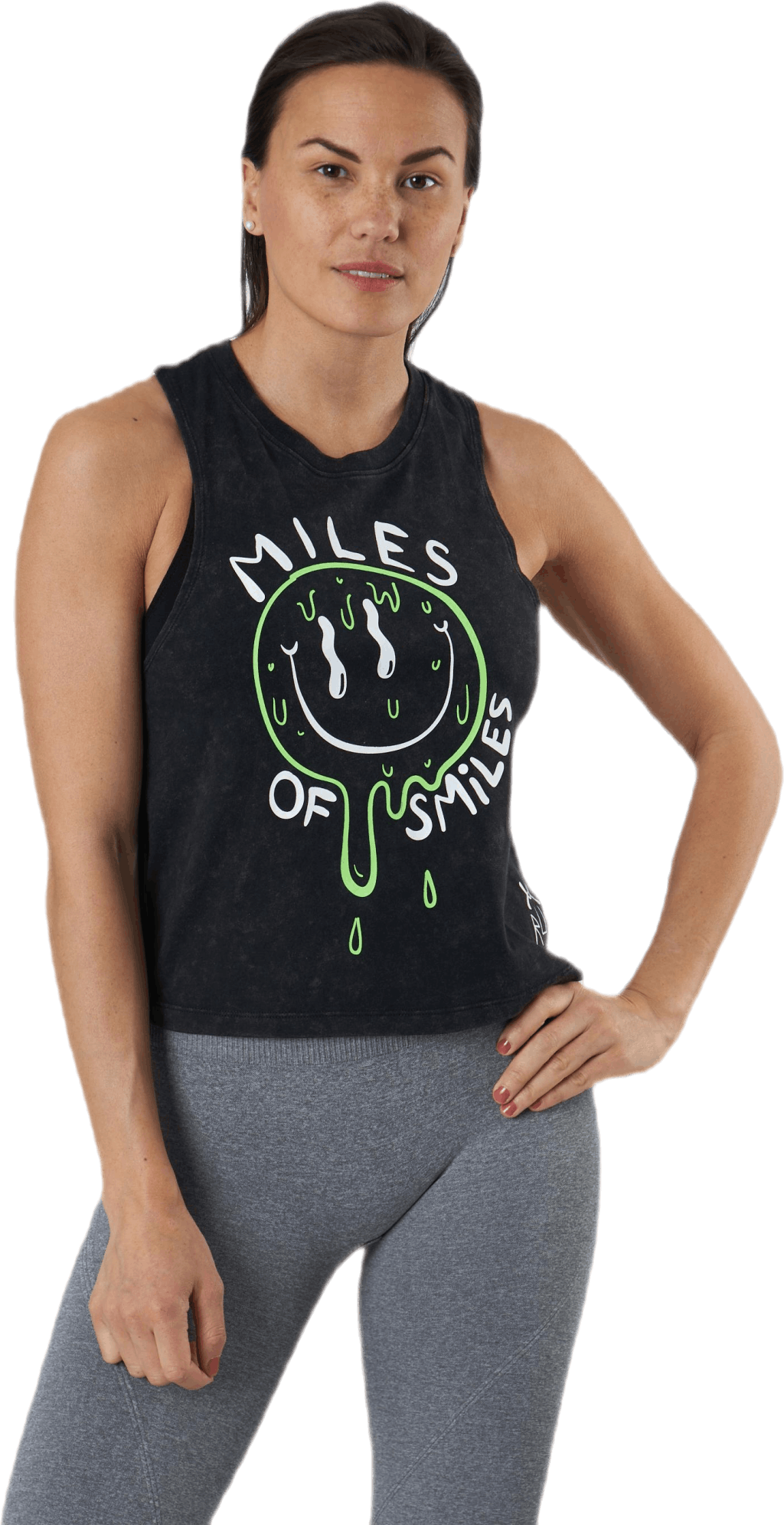 Run Ur Face Off Tank Black, Female, Apparels, Tops, Running, Black, XS