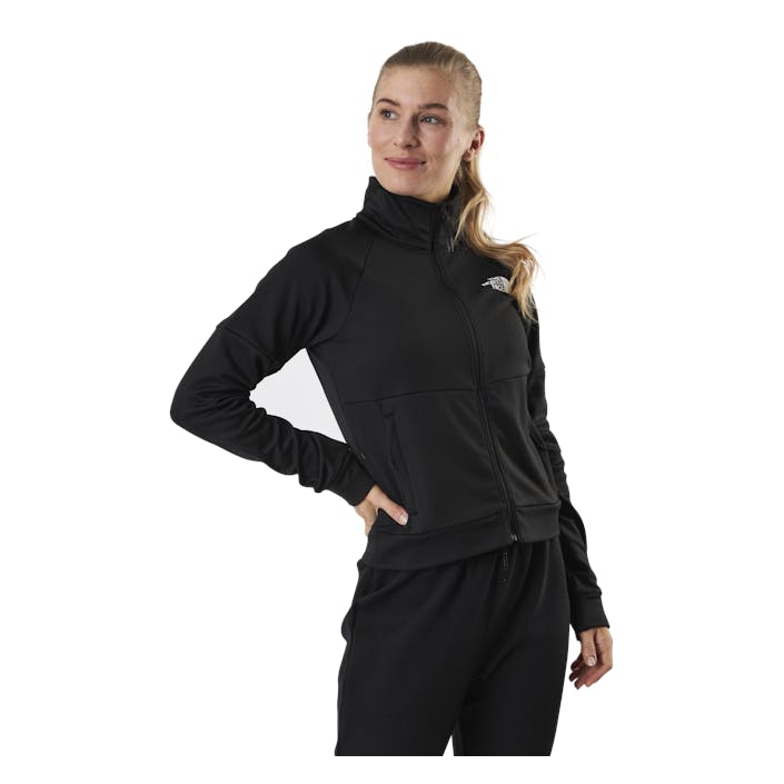 AT Full Zip Jacket Black, Female, Kläder, Skjortor, Svart, M
