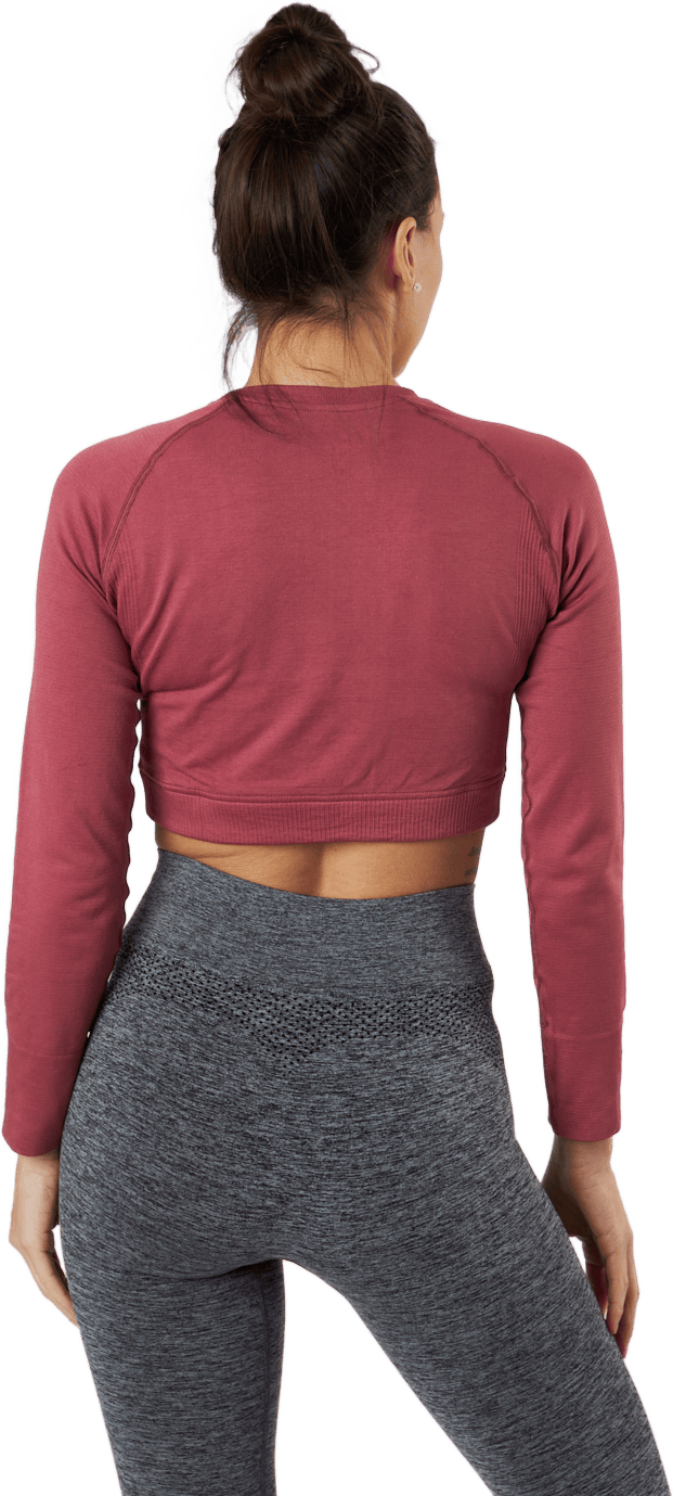 Molly Seamless LS Crop Top Pink - Bild 3