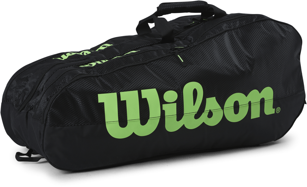 Team 3 Comp Green/Black, Unisex, Attrezzature, borse e zaini, Tennis, Verde/Nero, ONESIZE