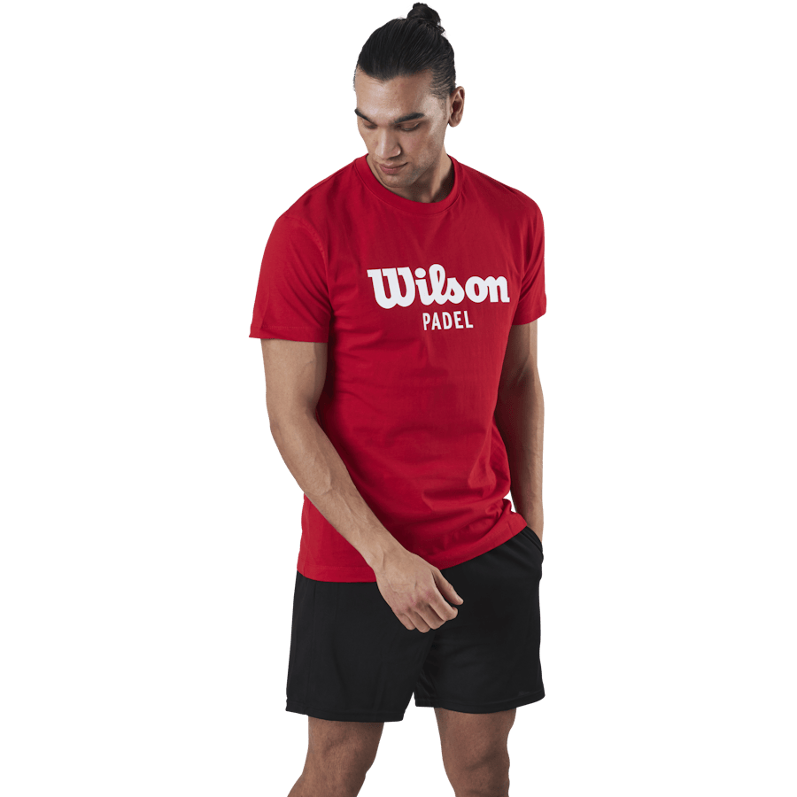 Padel Scrpt Tee Red