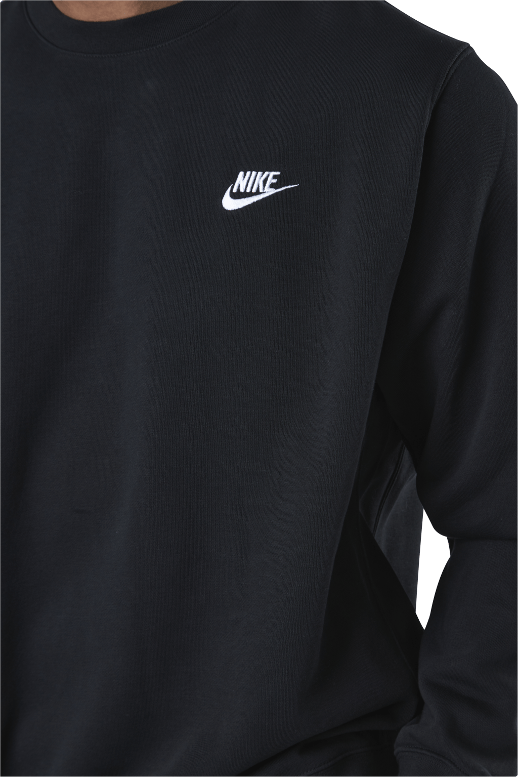 Sportswear Club Men's French Terry Crew BLACK/WHITE - Bild 4