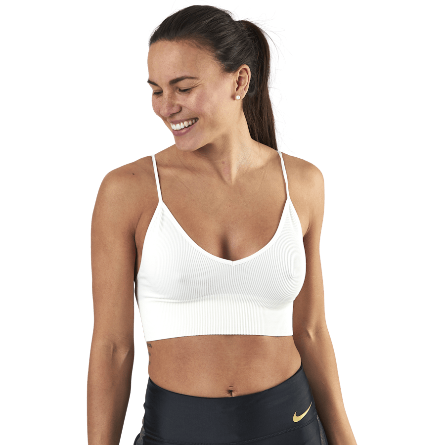 Vicky Rib Seamless V-Neck Top White - Bild 4