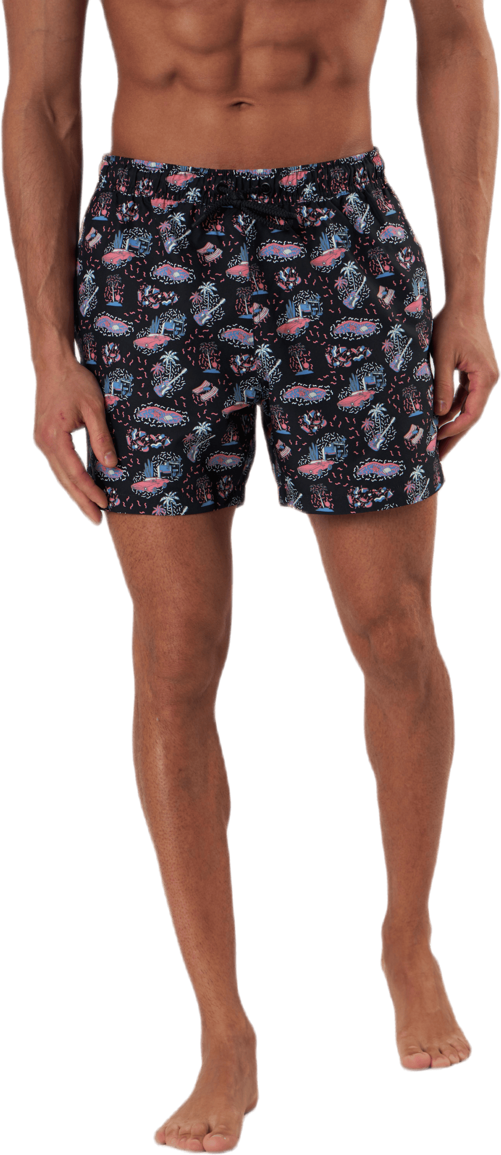 Sylvester Loose Shorts Black, Male, Vaatteet, uimavaatteet, Uima, Musta, XL