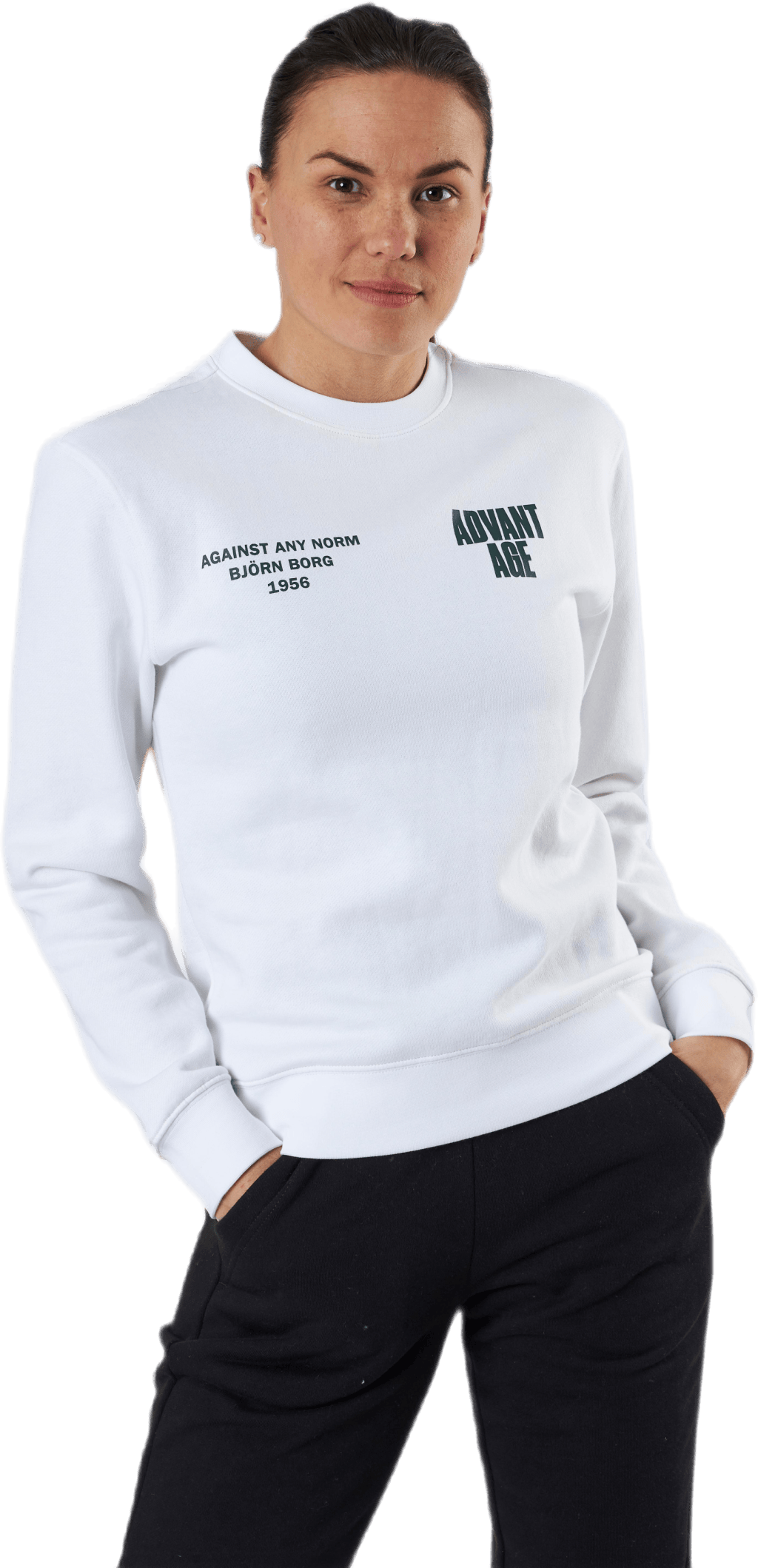 Maria Crew White, Female, Apparels, Shirts, White, 42