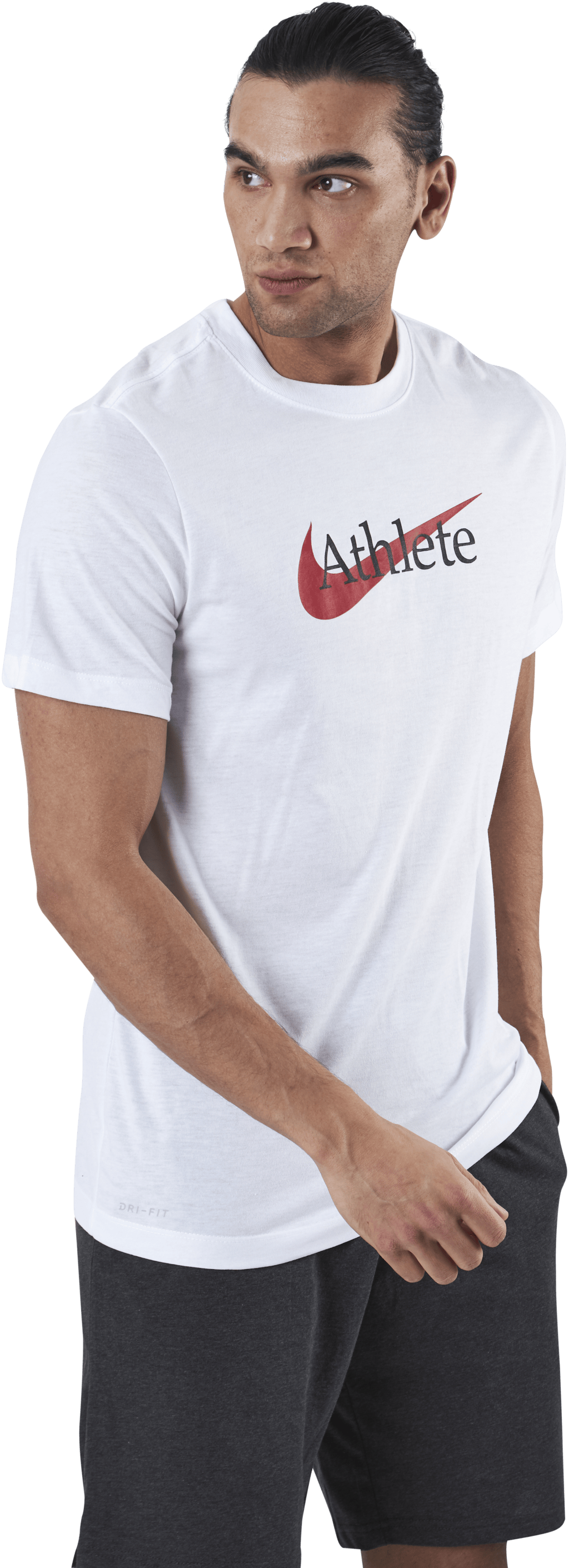Db Tee Swoosh Athlete White/Red, Male, Apparels, T-shirt, Workout, White, XL