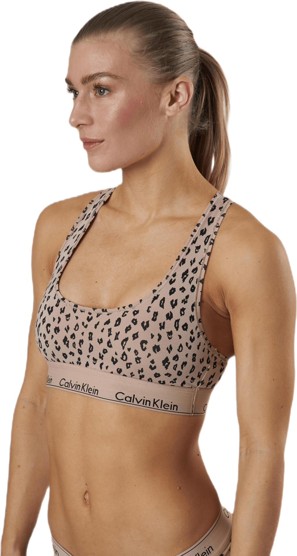 Modern Cotton Unlined Bralette Beige