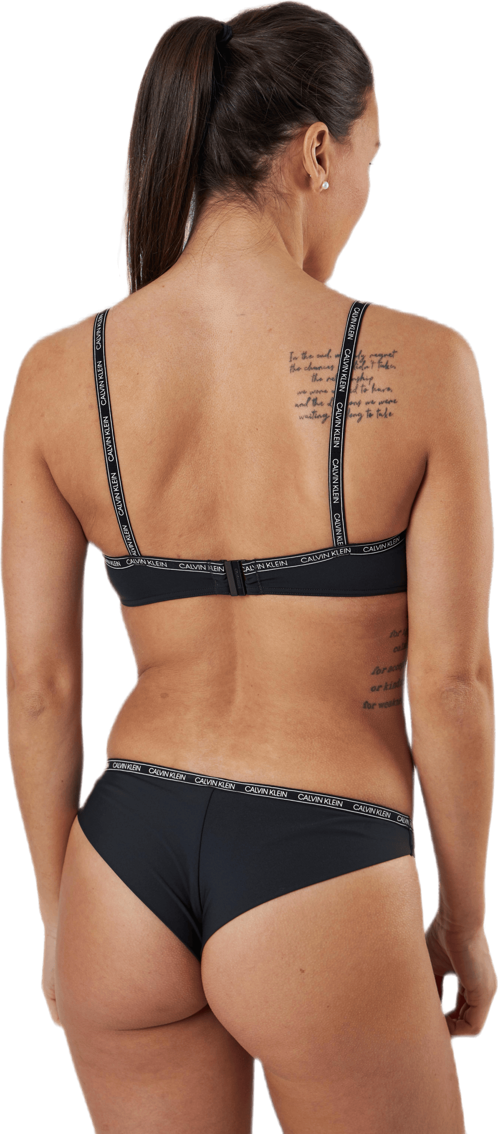 Core Logo Tape Bralette-Rp Black - Bild 3
