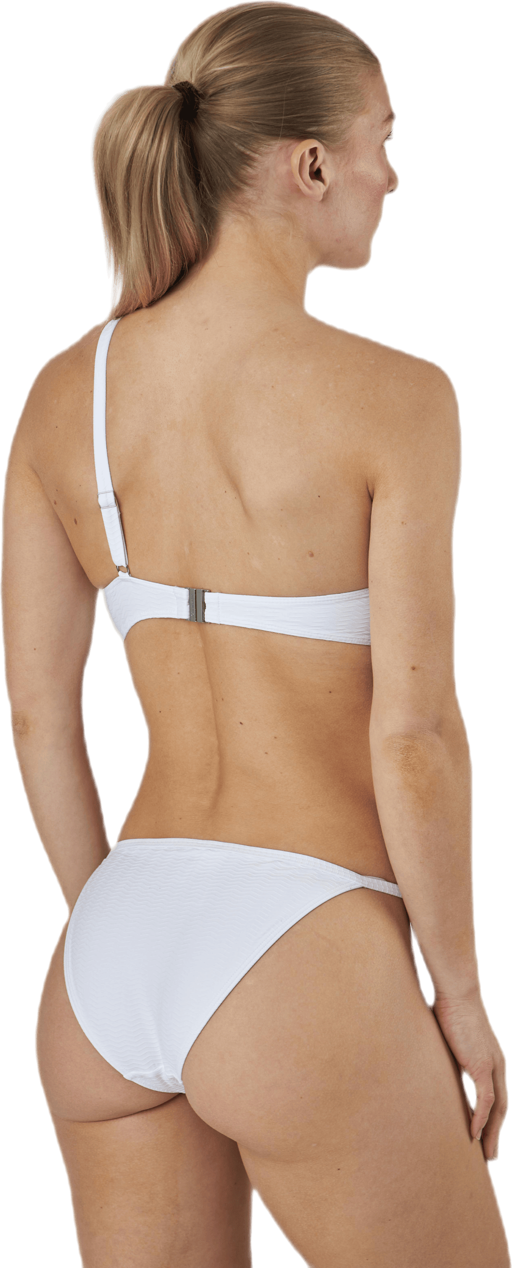 Core Textured Cut Out Swimsuit White - Bild 3