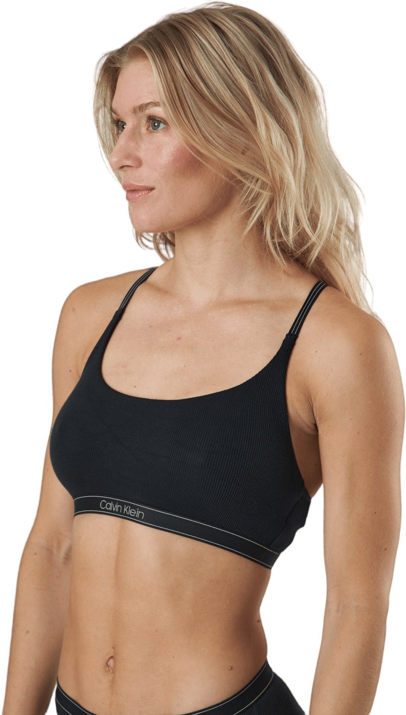Pure Fashion Unlined Bralette Black, Female, Klær, Undertøy, Svart, L