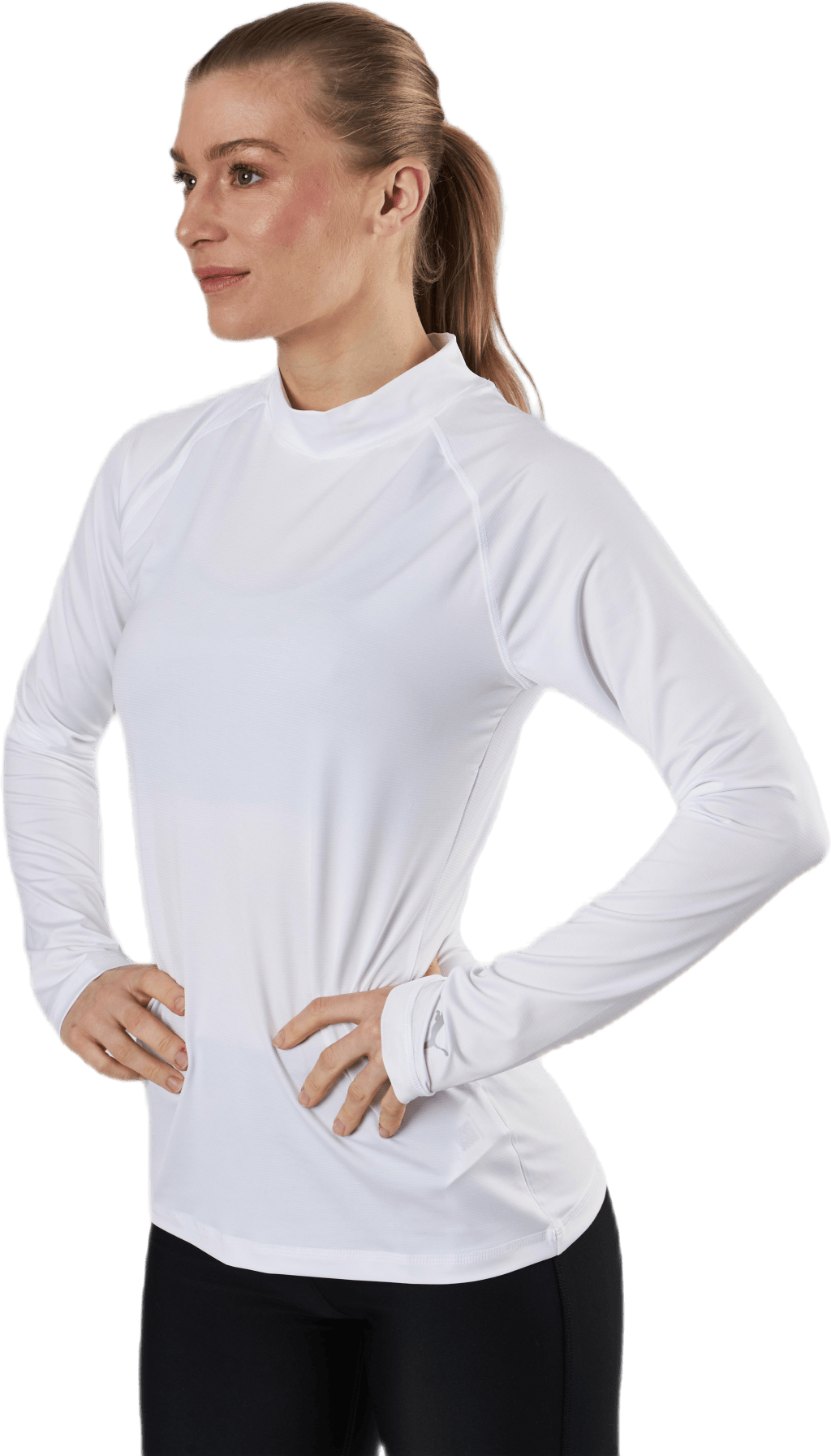 Baselayer White, Female, Apparels, Shirts, Golf, White, M