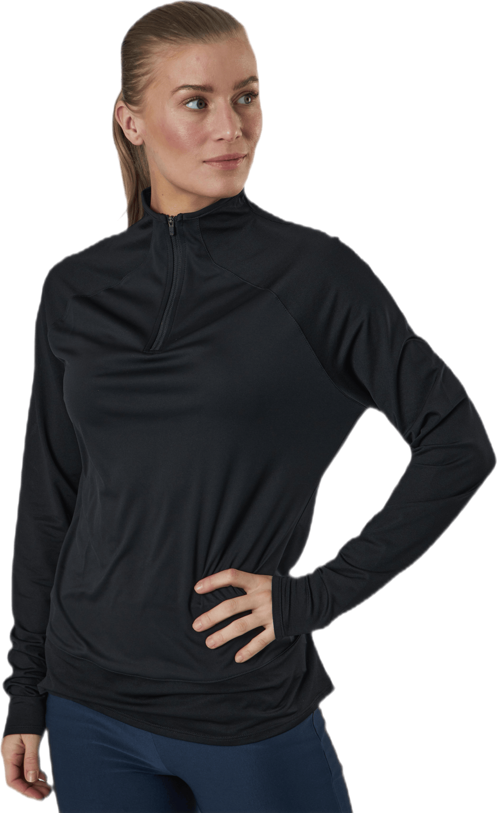 Mesh 1/4 Zip Black - Bild 2