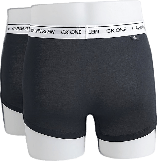 Ck One Cotton Trunk 2-Pack White/Black, Male, Apparels, Underwear, White/Black, M