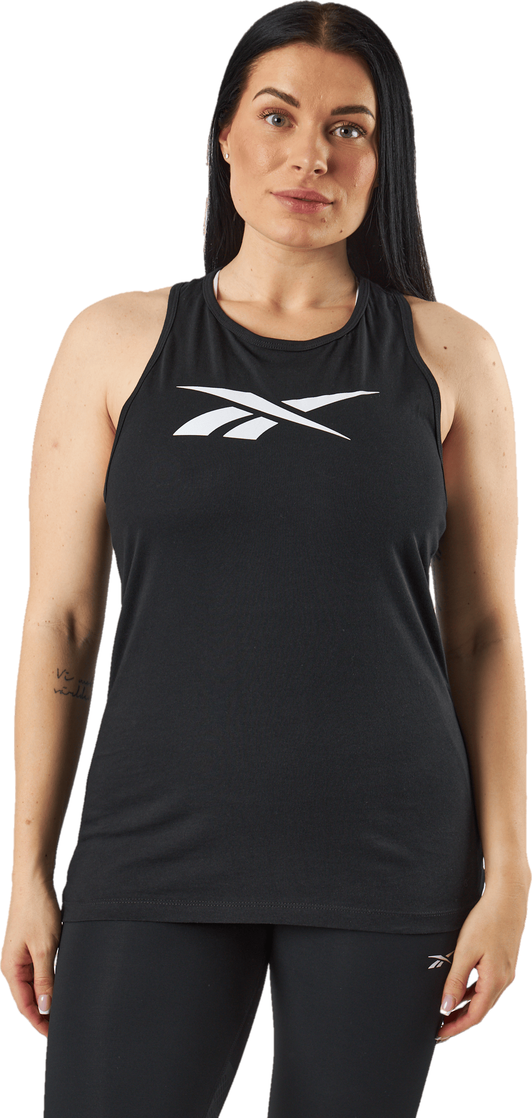 TE Graphic Vector Tank Black