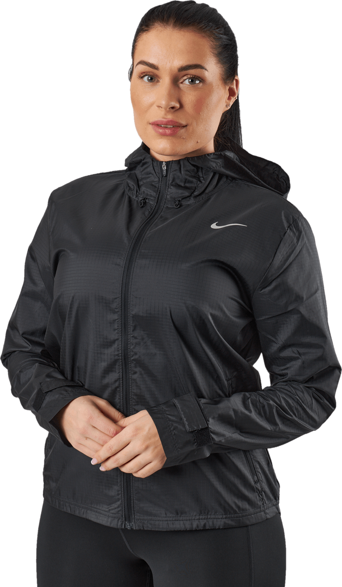 Essential Women's Running Jacket BLACK/REFLECTIVE SILV