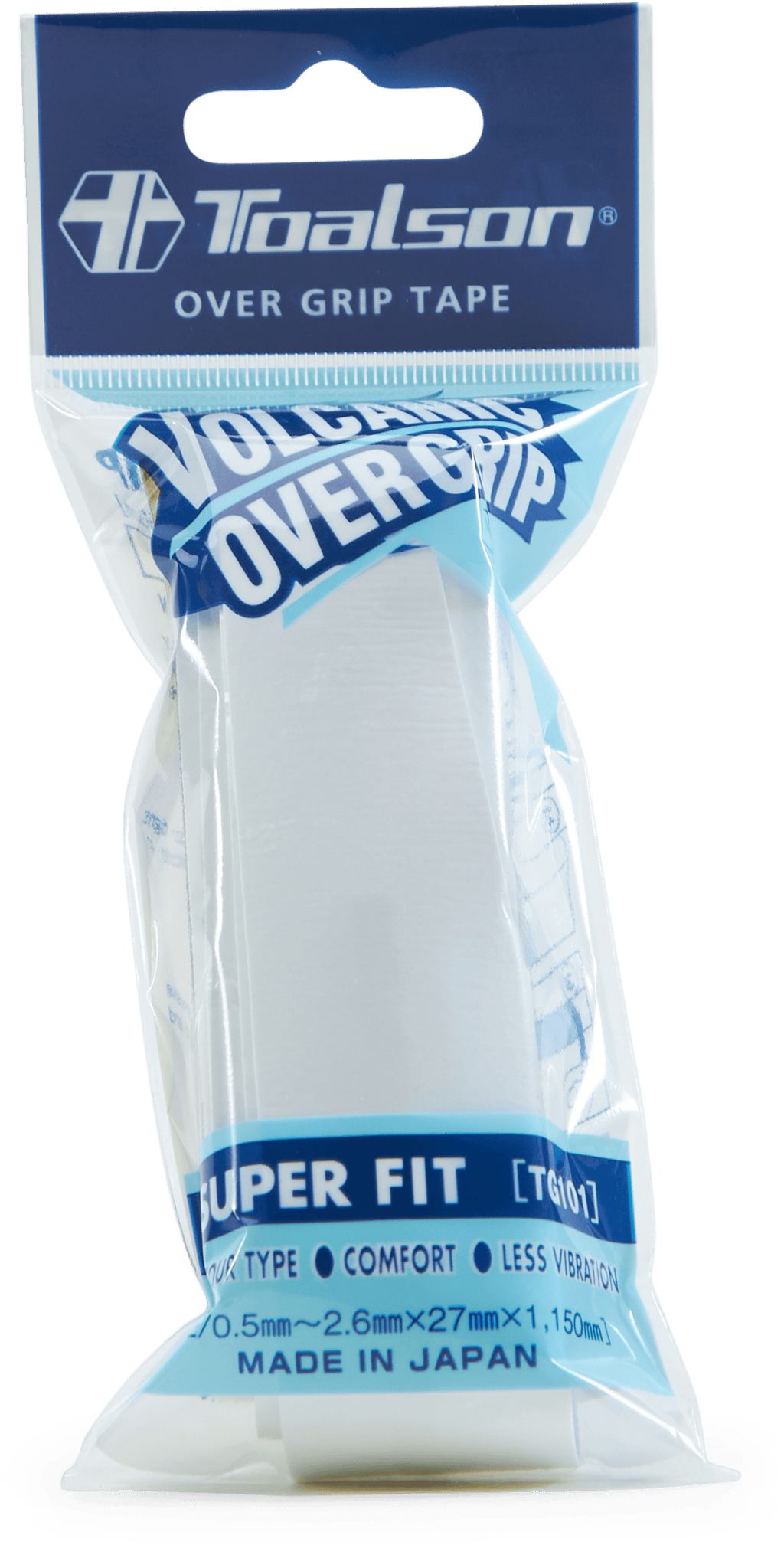 Volcanic Over Grip 1P White, Unisex, Ekwipunek, rakiety, Padel, Biały, ONESIZE