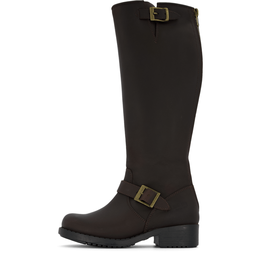 High Zip Back Brown/Gold