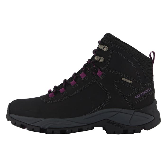 Vego Mid Leather WTPF Black/Gloxinia, Female, Shoes, hiking shoes, hiking boots, Black, UK 4