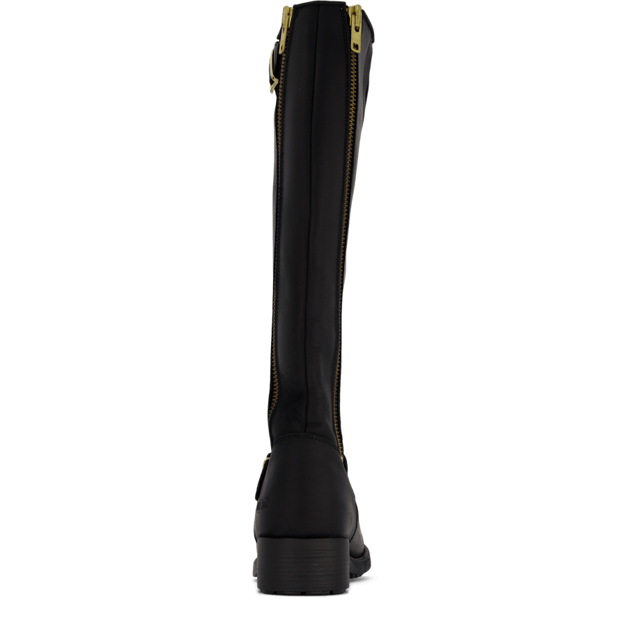 High Boot Double Zip Black / Shiny Gold - Bild 2