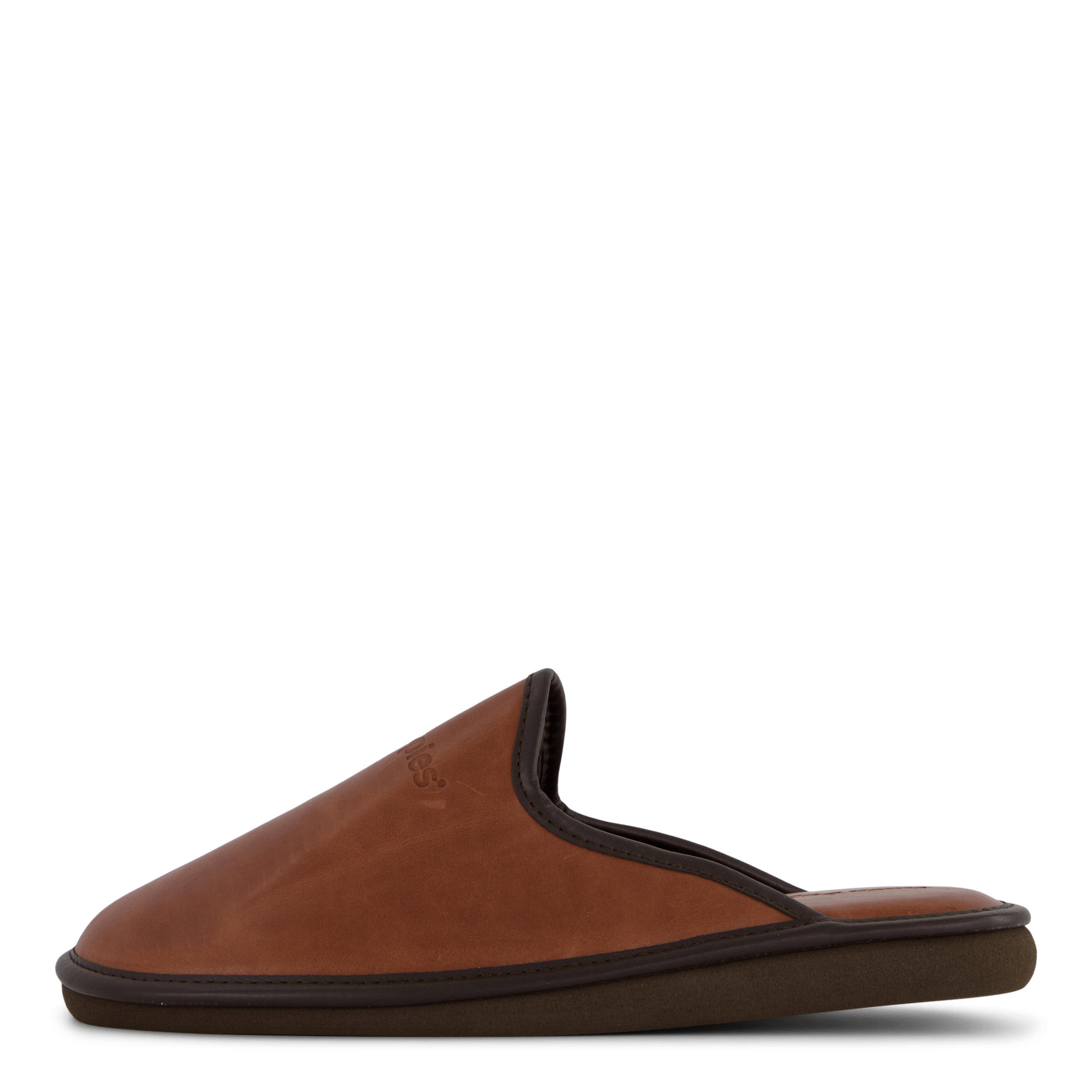 Leather Slipper Cognac