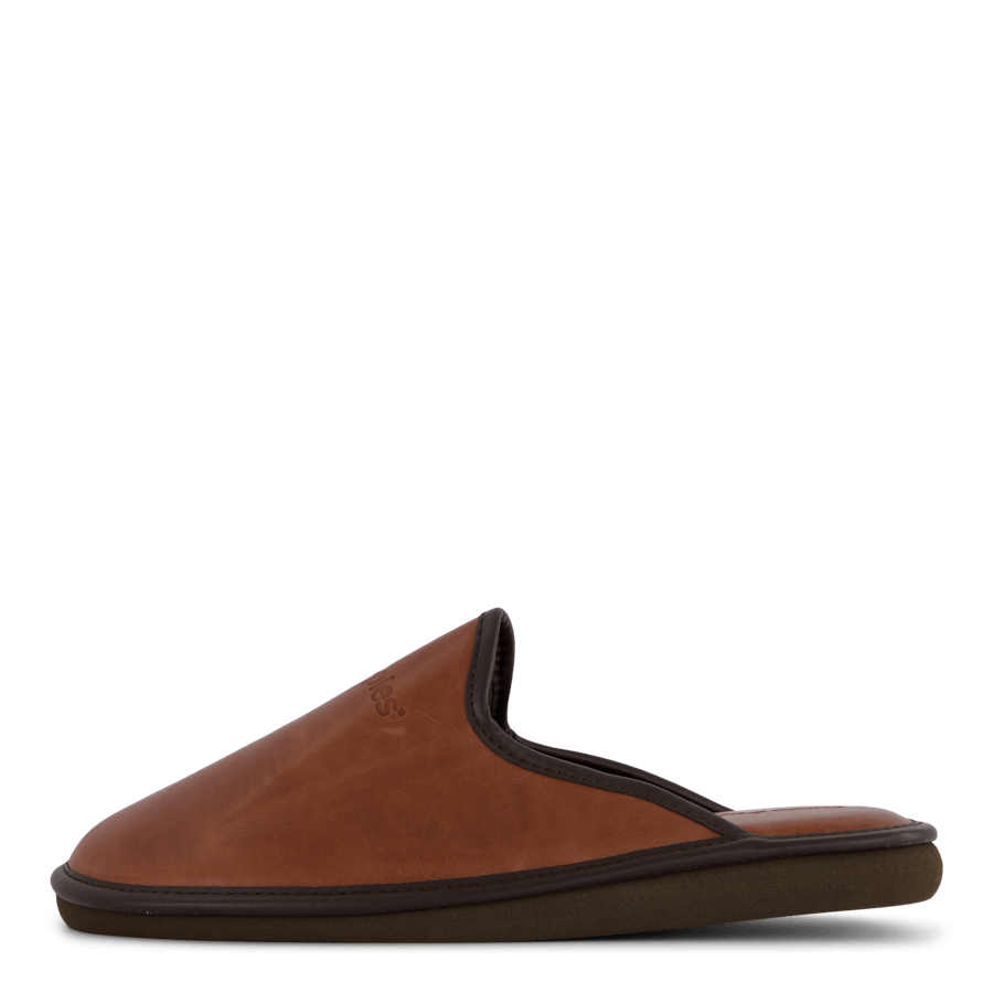 Leather Slipper Cognac