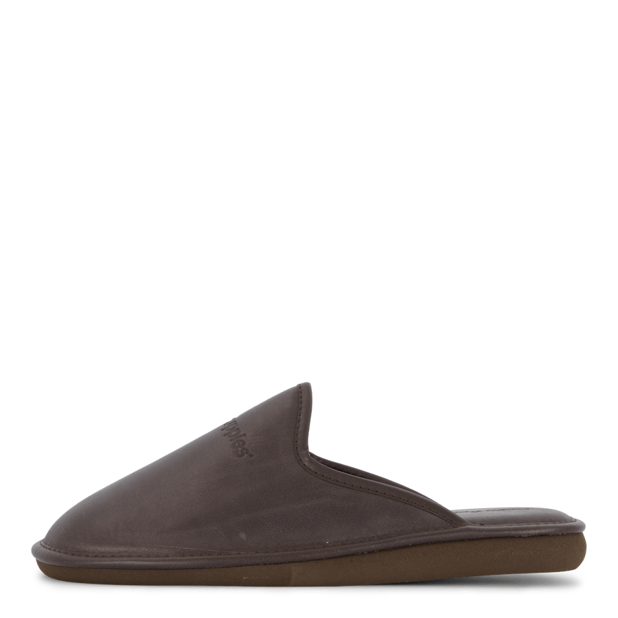 Leather Slipper Brown