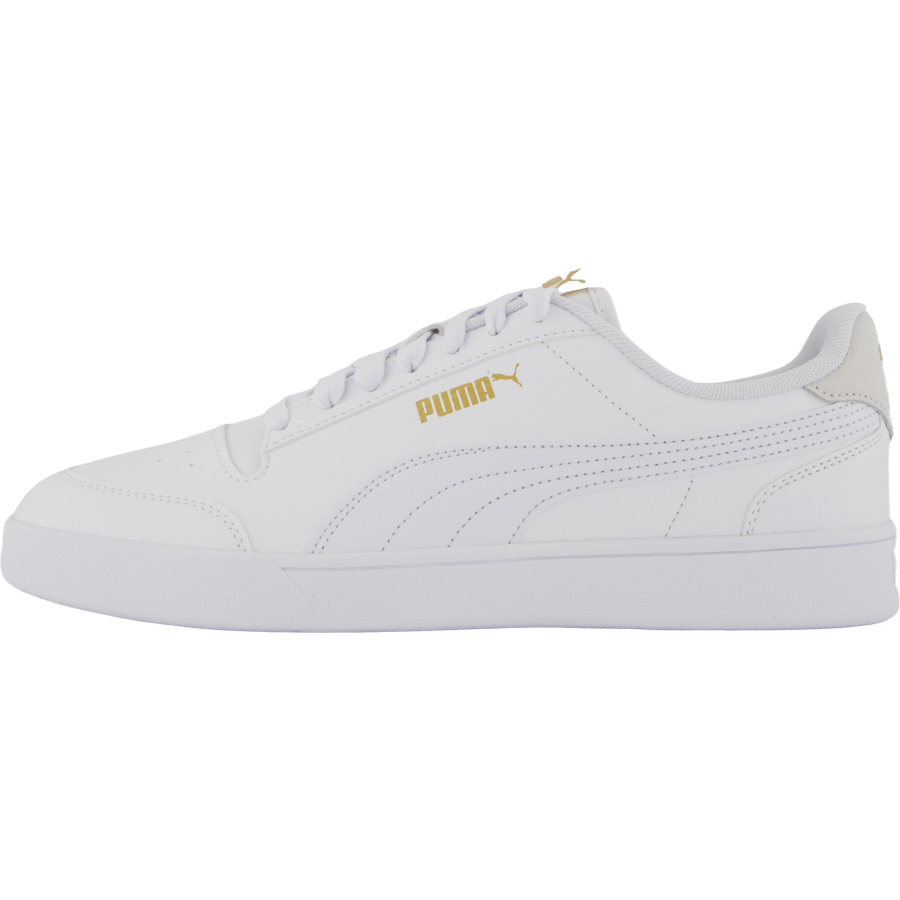 Puma Shuffle White-white-teamgold