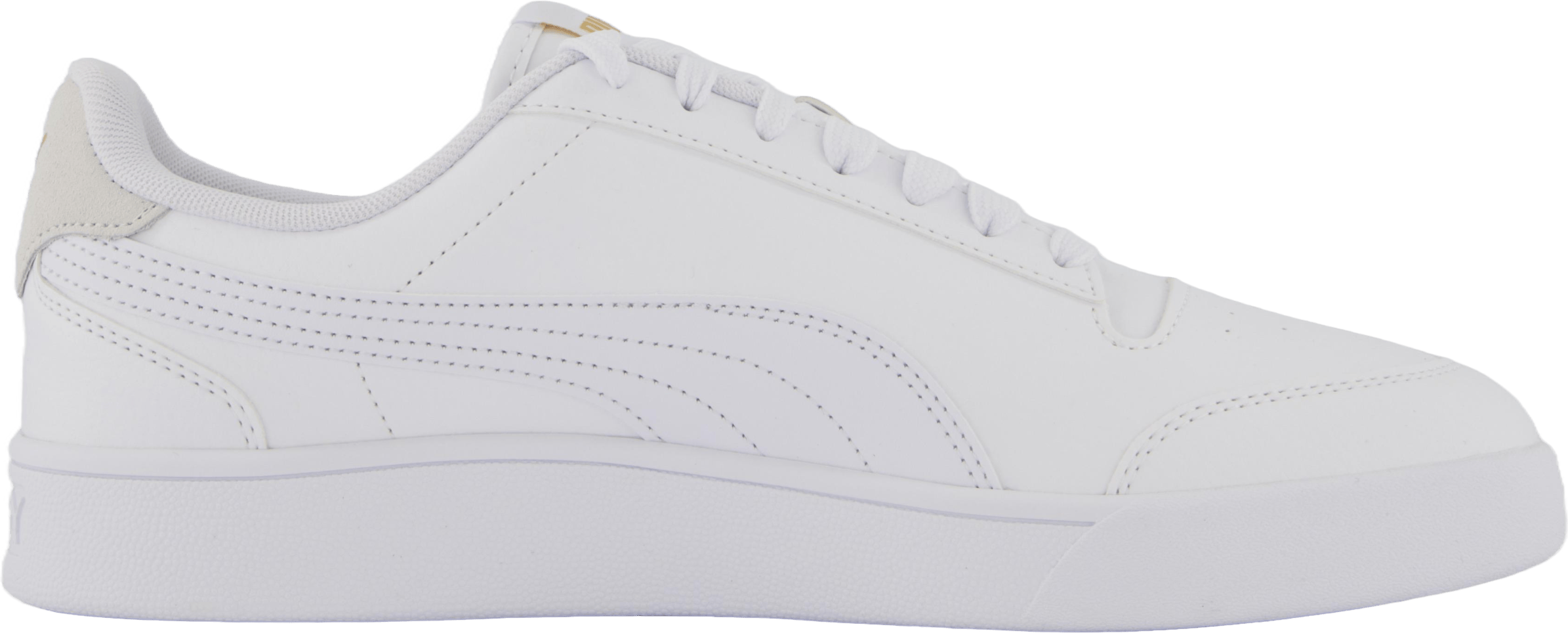 Puma Shuffle White-white-teamgold - Bild 3