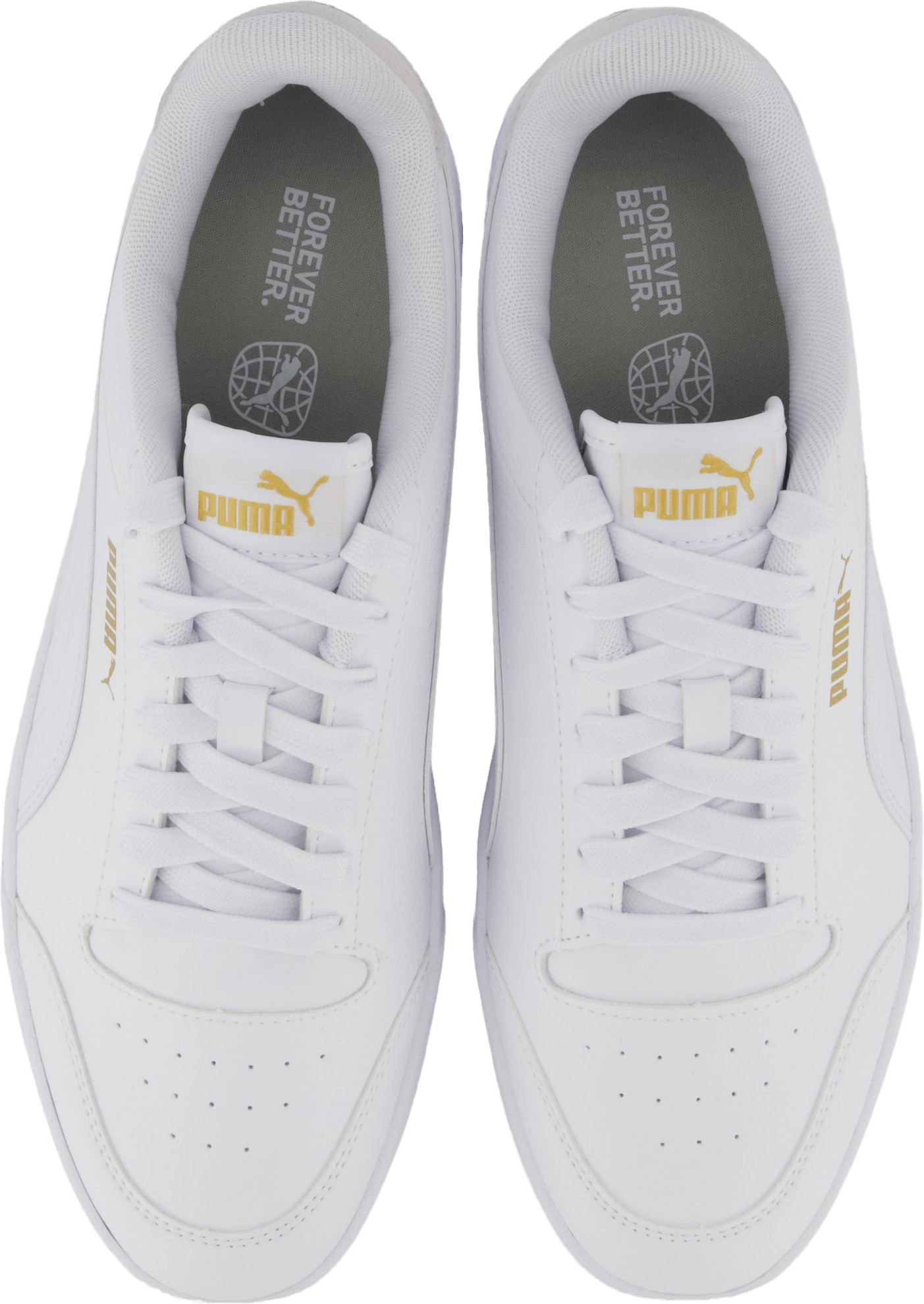 Puma Shuffle White-white-teamgold - Bild 6