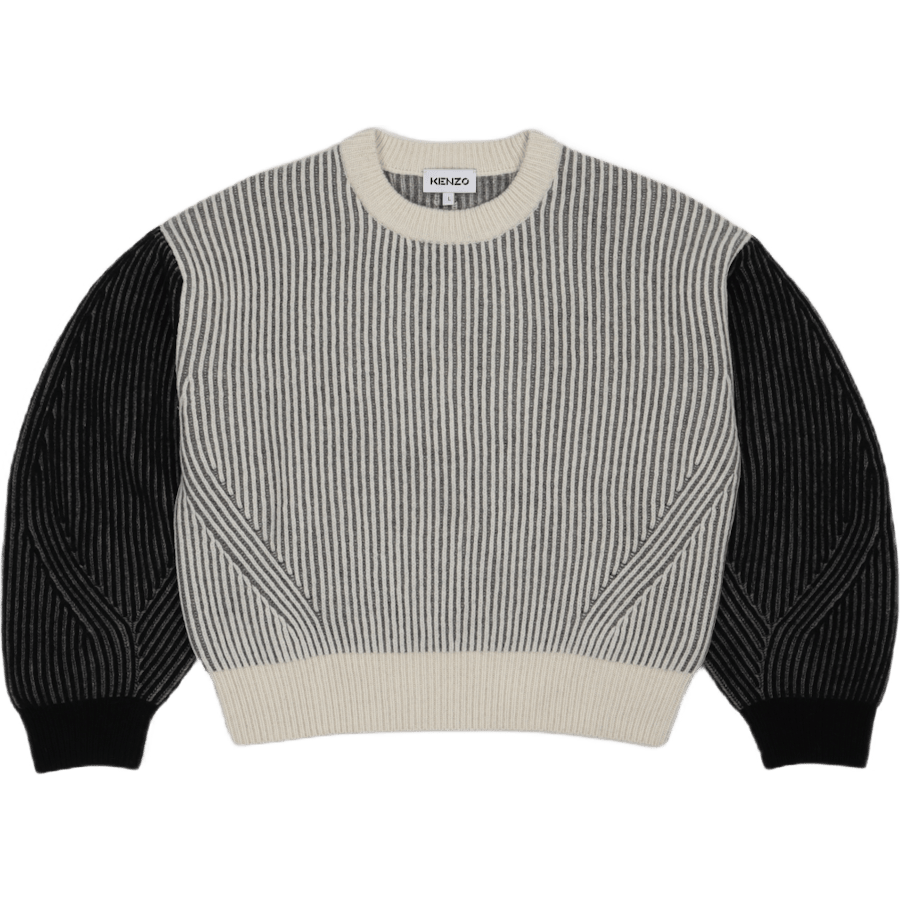 Fisherman Crew Neck White