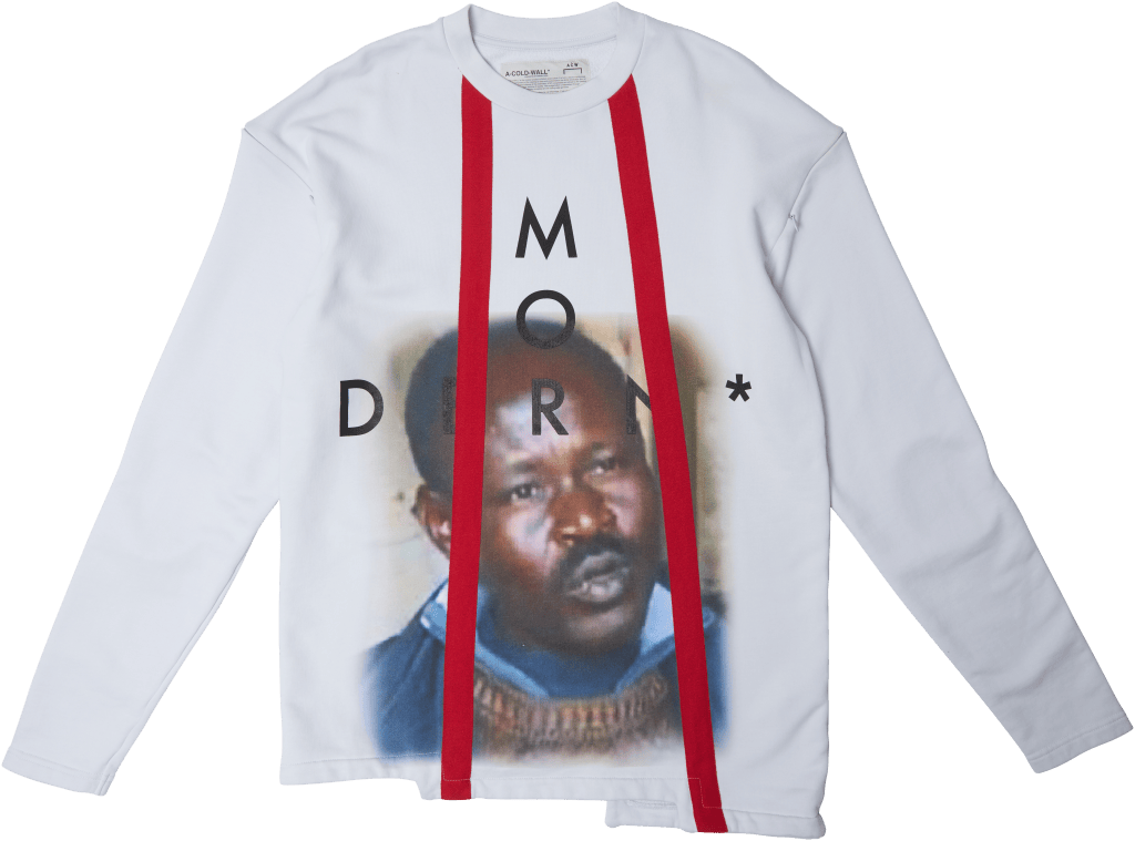 Modern Printed Sweatshirt Gray