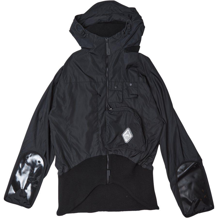 Ventral Jacket With Asymmetric Black