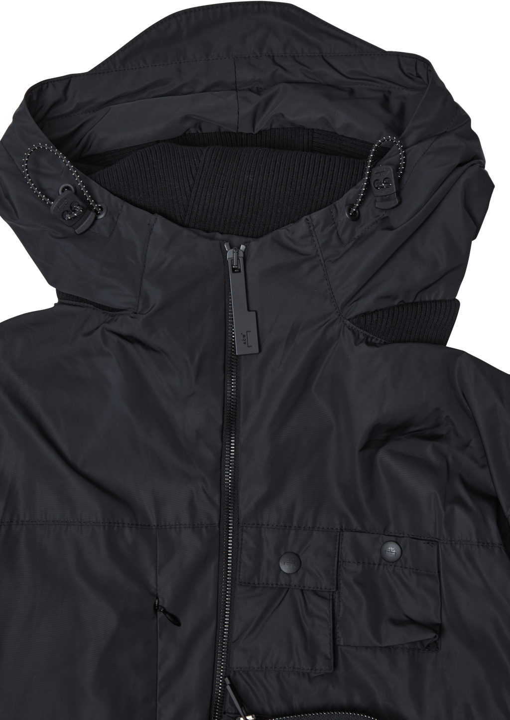 Ventral Jacket With Asymmetric Black - Bild 2