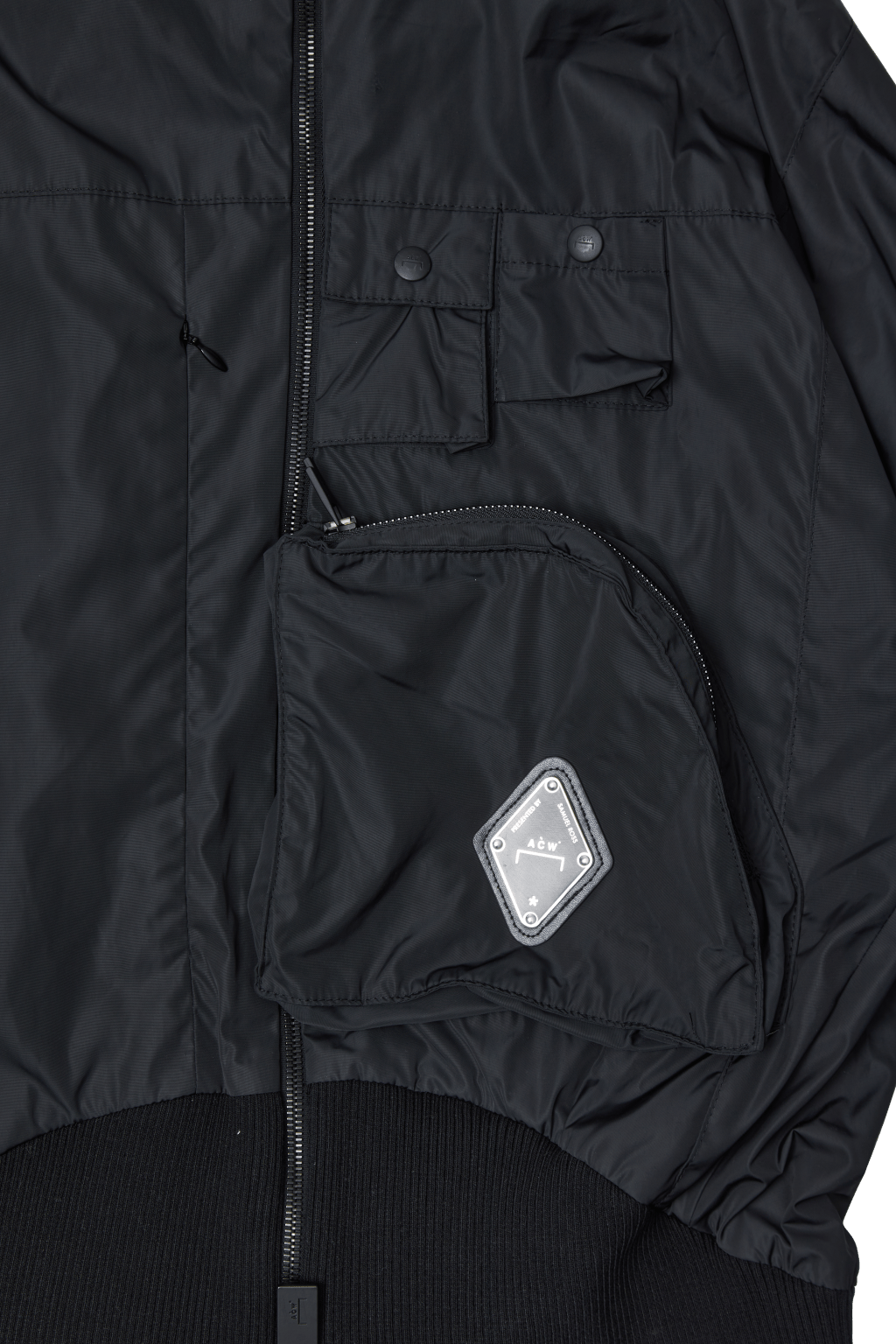 Ventral Jacket With Asymmetric Black - Bild 3