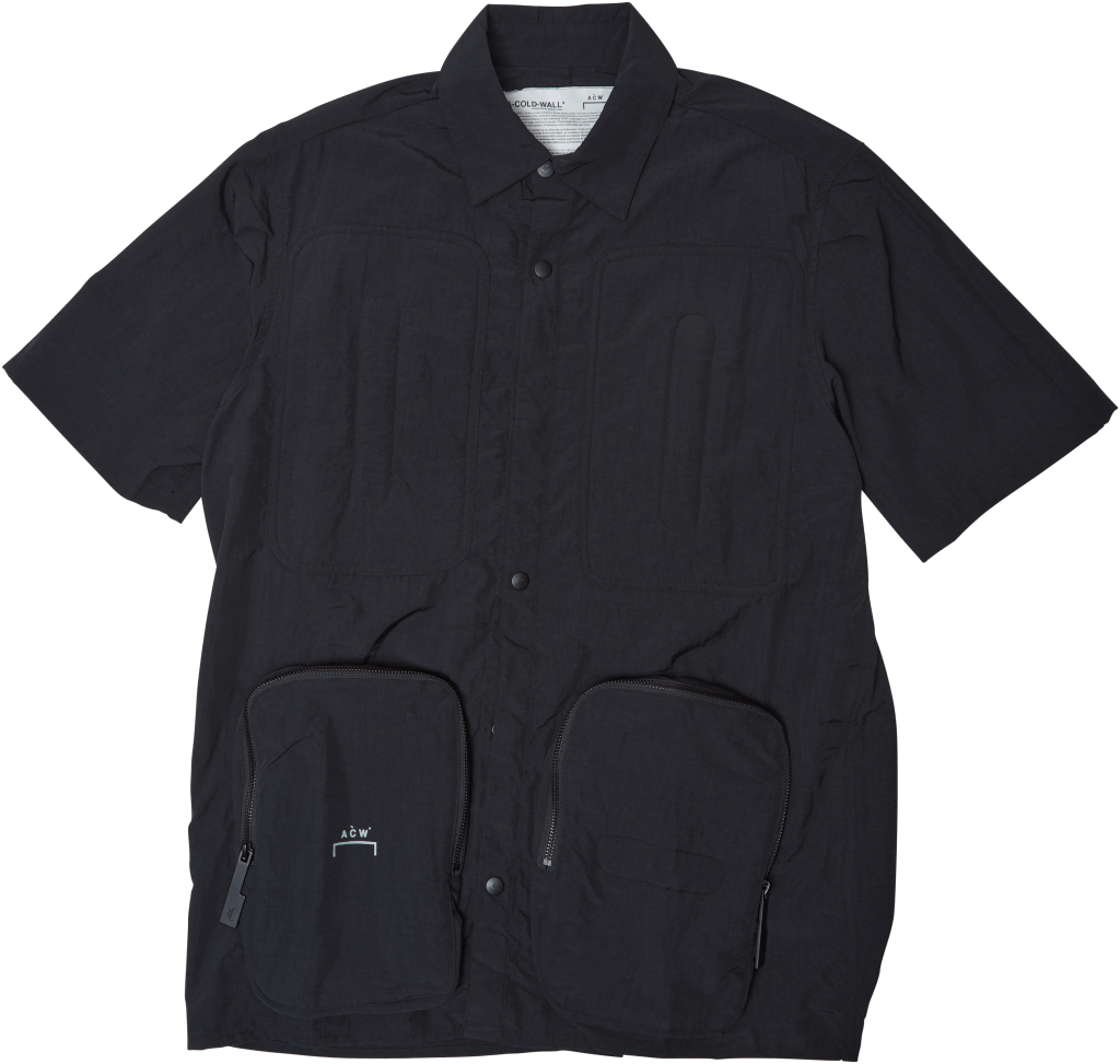 Utility Pocket Shirt Sleeve Sh Black