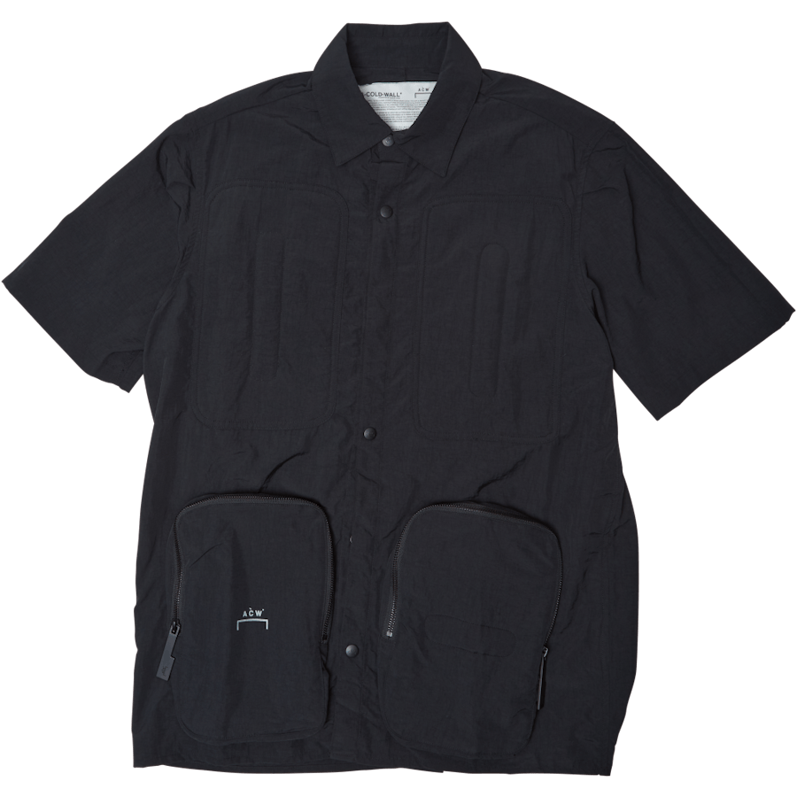 Utility Pocket Shirt Sleeve Sh Black