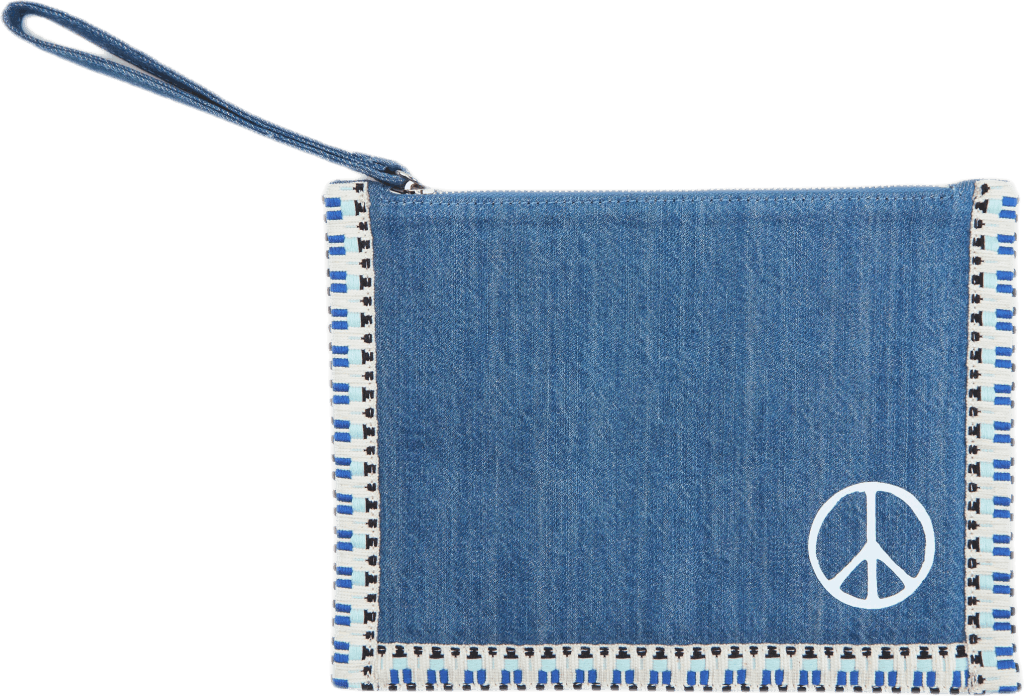 X Rth Peace Jeans Wallet Blue
